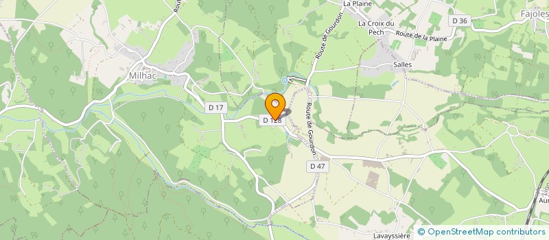 localisation de l'entreprise ASSOCIATION HORTICOLE DU QUERCY PERIGORD  MILHAC