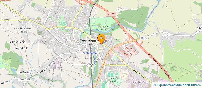 localisation de l'entreprise ASSOCIATION HOSPITALIERE SAINT MARTIN DE PONTCHATEAU  PONTCHATEAU