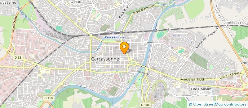 localisation de l'entreprise ASSOCIATION HUMANITAIRE CONTRE LES INJUSTICES PROFESSIONNELLES ET FAMILIALES à CARCASSONNE