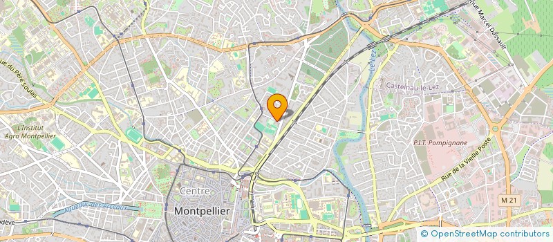 localisation de l'entreprise ASSOCIATION HUMANITAIRE D'AIDE A LA REINSERTION PAR LE TRAVAIL ET L'ENSEIGNEMENT à MONTPELLIER