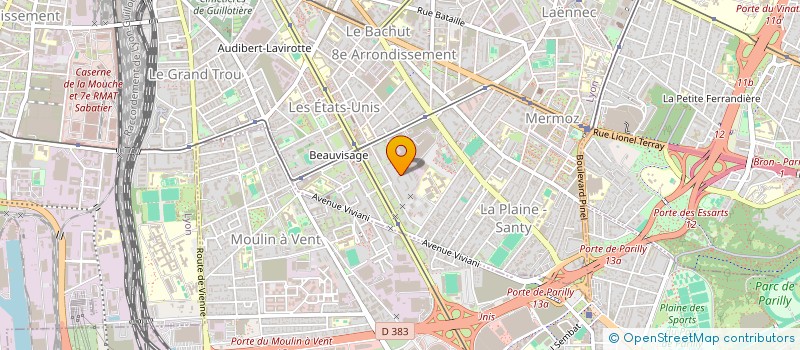 localisation de l'entreprise ASSOCIATION HUMANITAIRE D'APPUI AU DEVELOPPEMENT LOCAL (ASDEL)  LYON