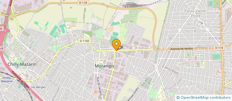 localisation de l'entreprise ASSOCIATION HUMANITAIRE DES JEUNES ET ENFANTS HANDICAPES EN AFRIQUE à MORANGIS