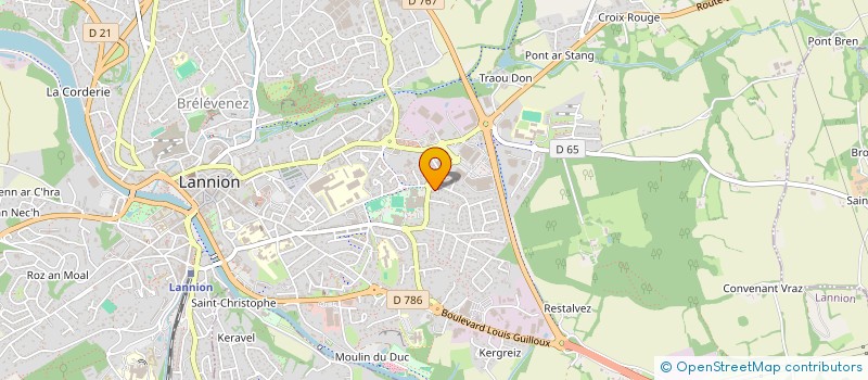 localisation de l'entreprise ASSOCIATION HUMANITAIRE DES JEUNES VOLONTAIRES DE FRANCE  LANNION