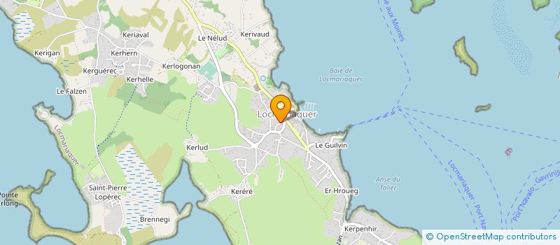 localisation de l'entreprise ASSOCIATION HUMANITAIRE F.UK  LOCMARIAQUER