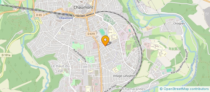 localisation de l'entreprise ASSOCIATION HUMANITAIRE LOLOTEAMS à CHAUMONT
