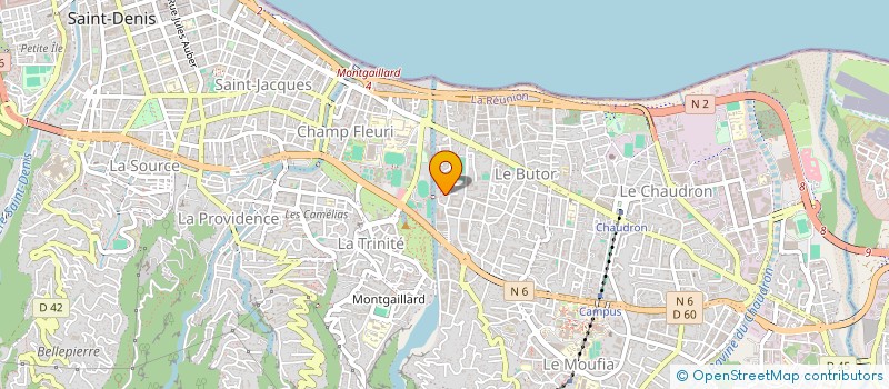 localisation de l'entreprise ASSOCIATION HUMANITAIRE REUNIONNAISE DE SOUTIEN ET D'AIDE AUX COMORES à SAINT-DENIS