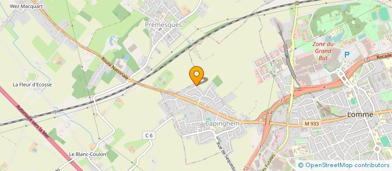 localisation de l'entreprise ASSOCIATION HUMANITAIRE WILLIAM PENN POUR L'ACCES DES HABITANTS DES BIDONVILLES ET SQUATS A EDUC  CAPINGHEM