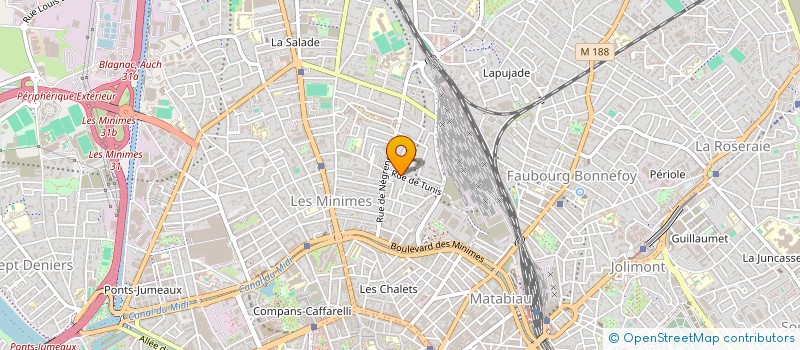 localisation de l'entreprise ASSOCIATION HURLEMENT  TOULOUSE