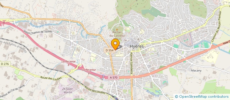 localisation de l'entreprise ASSOCIATION HYERES WINDSURF ORGANISATION à HYERES