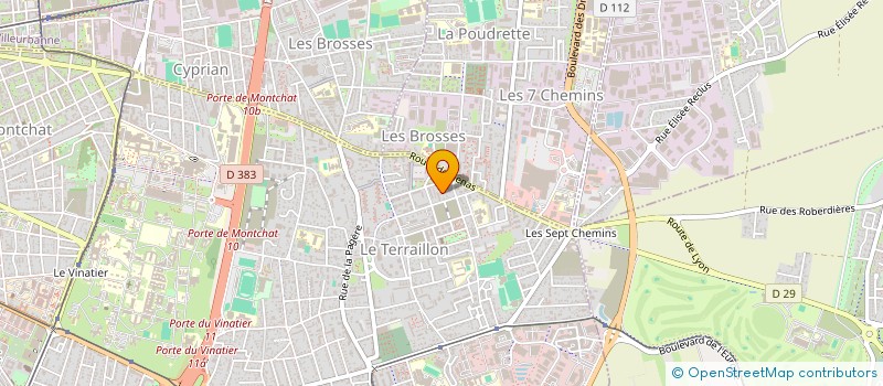 localisation de l'entreprise ASSOCIATION HZCLUB  BRON