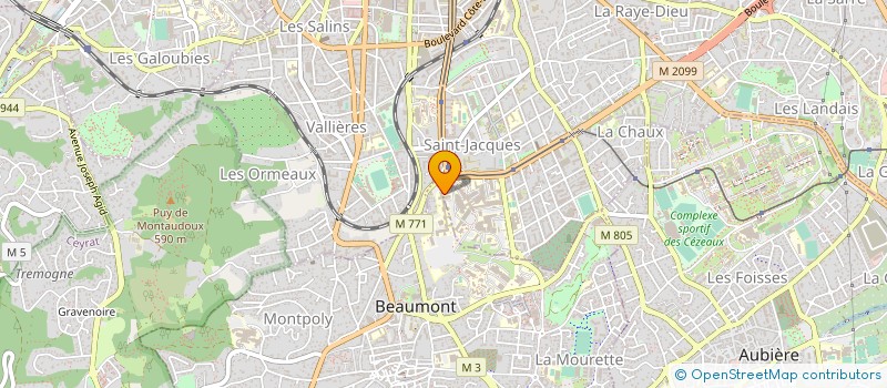 localisation de l'entreprise ASSOCIATION I.D.5. à CLERMONT-FERRAND