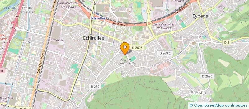 localisation de l'entreprise ASSOCIATION I-DANSE  ECHIROLLES