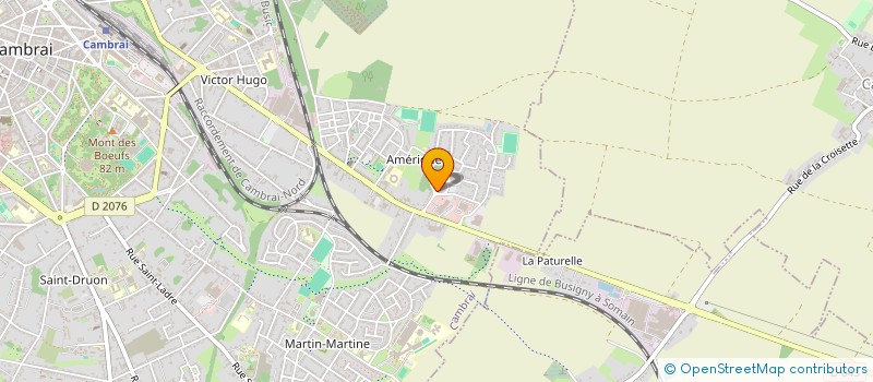 localisation de l'entreprise ASSOCIATION I.G. DENTELLE DE CALAIS-CAUDRY  CAMBRAI