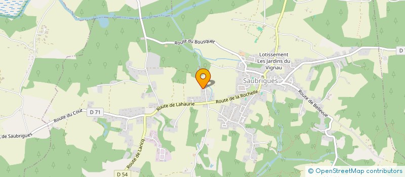 localisation de l'entreprise ASSOCIATION I LOVE MY DOG  SAUBRIGUES