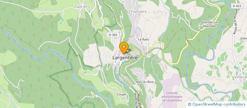 localisation de l'entreprise ASSOCIATION ID-NET à LARGENTIERE