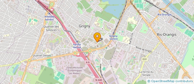 localisation de l'entreprise ASSOCIATION IDEALE: INITIATION DECOUVERTE ENTRAIDE APPRENTISSAGE LANGUES ETRANGERES à GRIGNY