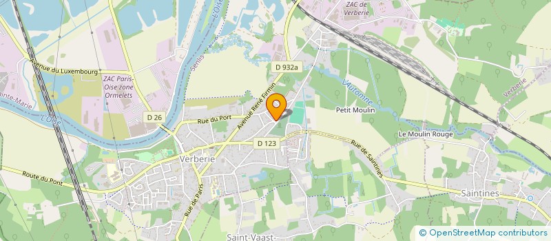 localisation de l'entreprise ASSOCIATION IDIOMA  VERBERIE