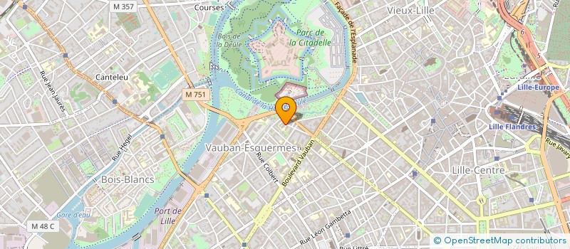 localisation de l'entreprise ASSOCIATION IESEG JOBS à LILLE