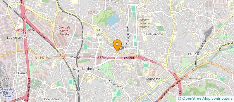 localisation de l'entreprise ASSOCIATION IFSI SAINT JACQUES à MARSEILLE