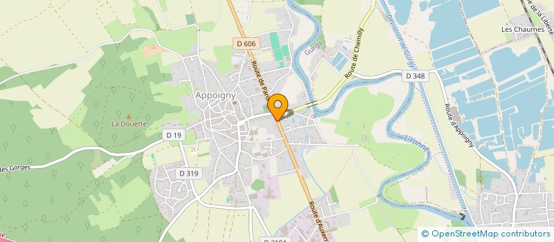 localisation de l'entreprise ASSOCIATION IKONA  APPOIGNY