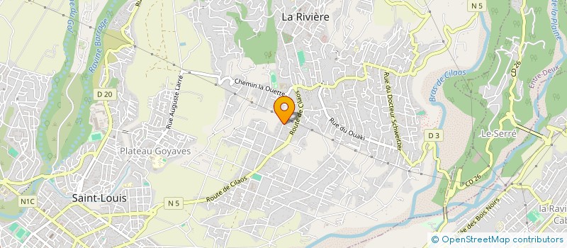 localisation de l'entreprise ASSOCIATION ILE NET  SAINT-LOUIS