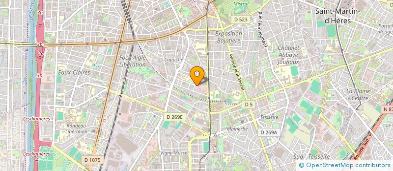 localisation de l'entreprise ASSOCIATION IMAGES EN VUE  GRENOBLE