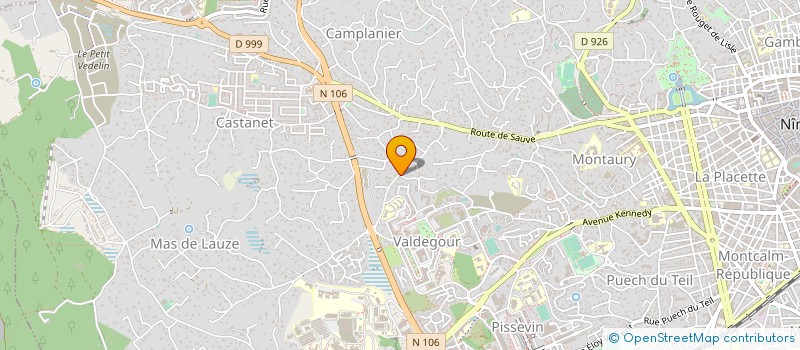 localisation de l'entreprise ASSOCIATION IMANOPAIX  NIMES