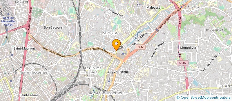 localisation de l'entreprise ASSOCIATION IMF GESTIONNAIRE DE L'INSTITUT MEDITERRANEEN DE FORMATION RECHERCHE ET INTERVENTION SOCIALE  MARSEILLE