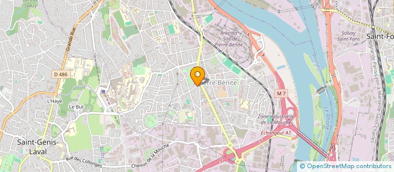 localisation de l'entreprise ASSOCIATION IMMOBILIERE  OULLINS-PIERRE-BENITE