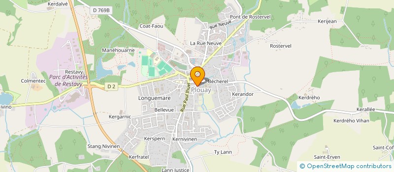 localisation de l'entreprise ASSOCIATION IMMOBILIERE COLLEGE SAINT OUEN  PLOUAY