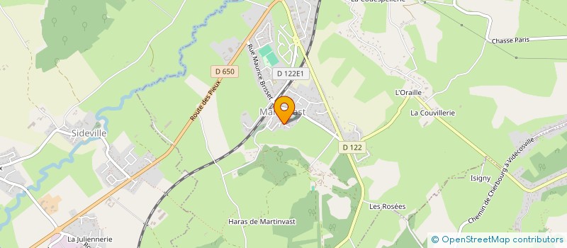 localisation de l'entreprise ASSOCIATION IMMOBILIERE DE MARTINVAST  MARTINVAST