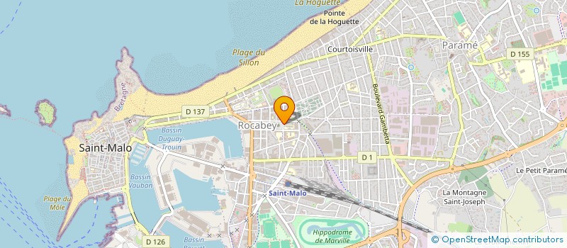 localisation de l'entreprise ASSOCIATION IMMOBILIERE DE ROCABEY  SAINT-MALO