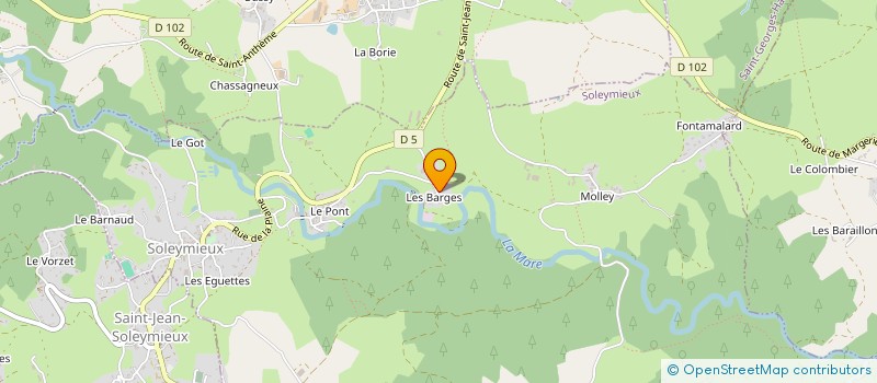 localisation de l'entreprise ASSOCIATION IMMOBILIERE DE ST JEAN ET SOLEYMIEUX  SOLEYMIEUX