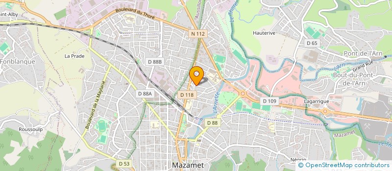localisation de l'entreprise ASSOCIATION IMMOBILIERE DES BAUSSES à MAZAMET