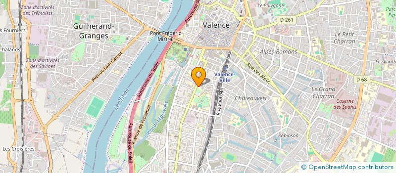 localisation de l'entreprise ASSOCIATION IMMOBILIERE DES LONES  VALENCE