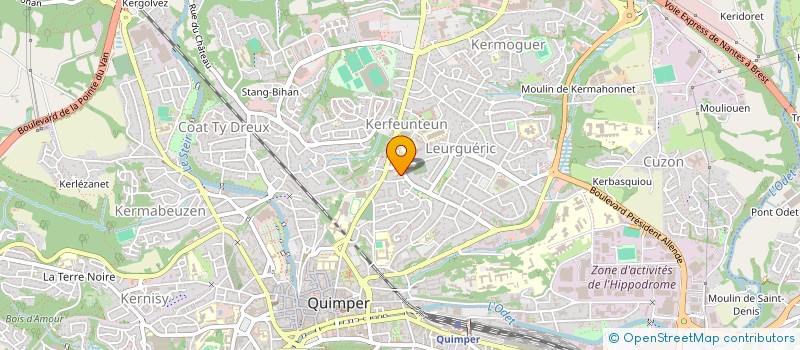 localisation de l'entreprise ASSOCIATION IMMOBILIERE DU FINISTERE  QUIMPER