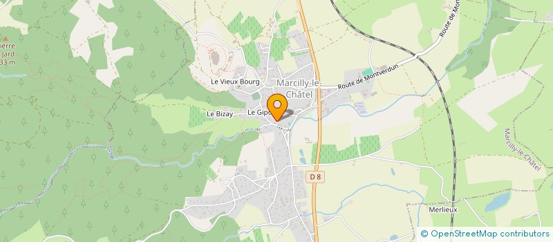 localisation de l'entreprise ASSOCIATION IMMOBILIERE DU GIPON  MARCILLY-LE-CHATEL