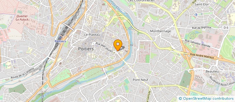 localisation de l'entreprise ASSOCIATION IMMOBILIERE DU POITOU à POITIERS