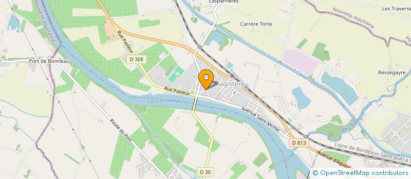 localisation de l'entreprise ASSOCIATION IMMOBILIERE JEANNE D'ARC  LAMAGISTERE