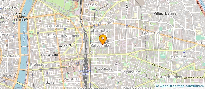 localisation de l'entreprise ASSOCIATION IMMOBILIERE NOTRE DAME DE BELLECOMBE  LYON