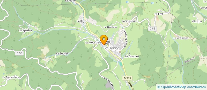 localisation de l'entreprise ASSOCIATION IMMOBILIERE PAROISSIALE DE VALSONNE  VALSONNE
