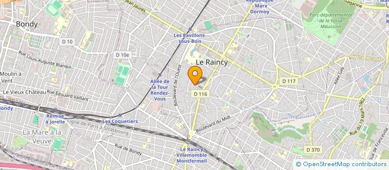 localisation de l'entreprise ASSOCIATION IMMOBILIERE RAINCEENNE à LE RAINCY