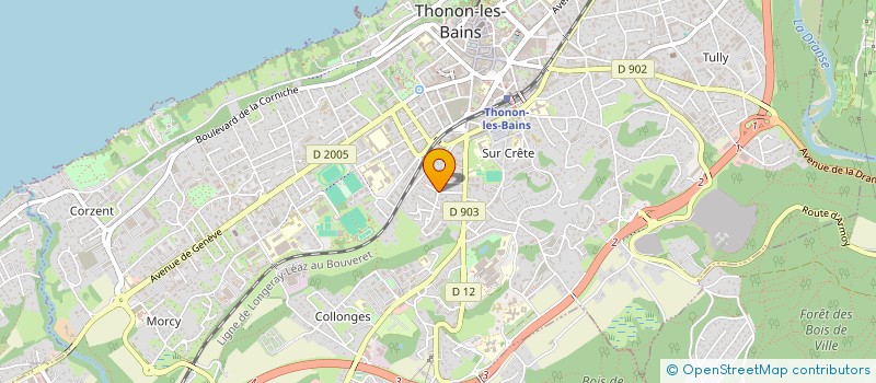 localisation de l'entreprise ASSOCIATION IMPACT à THONON-LES-BAINS