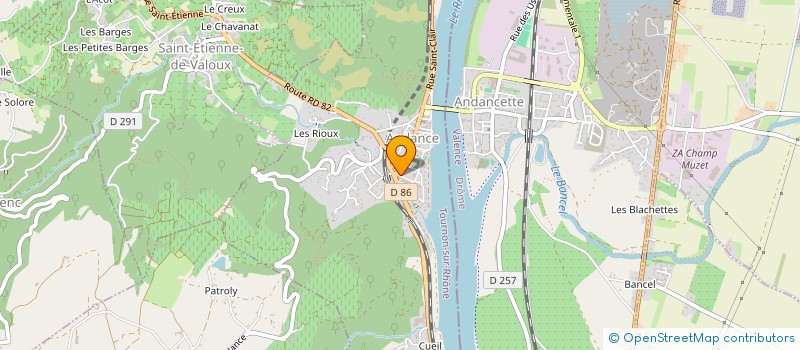 localisation de l'entreprise ASSOCIATION IMPACT SANTE PREVENTION RHONE-ALPES (ISPRA)  ANDANCE