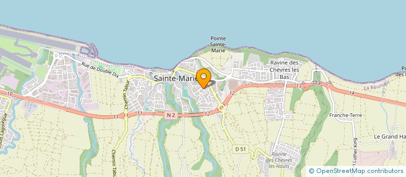 localisation de l'entreprise ASSOCIATION IMPROVISE  SAINTE-MARIE