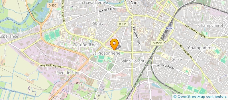 localisation de l'entreprise ASSOCIATION IMPULSIONS FEMMES  NIORT