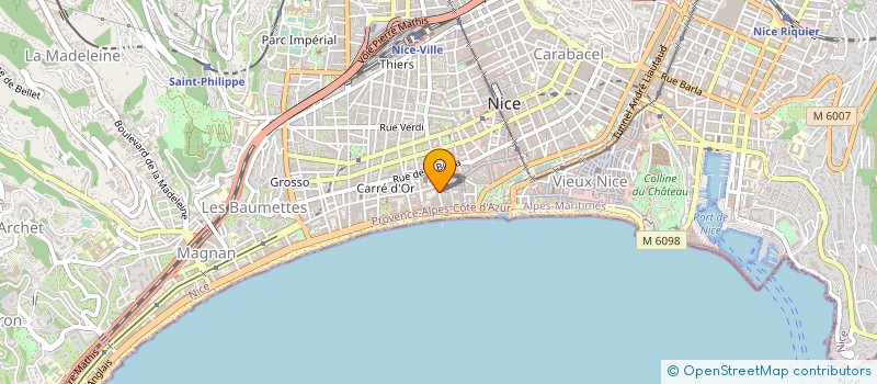 localisation de l'entreprise ASSOCIATION IN FINE à NICE