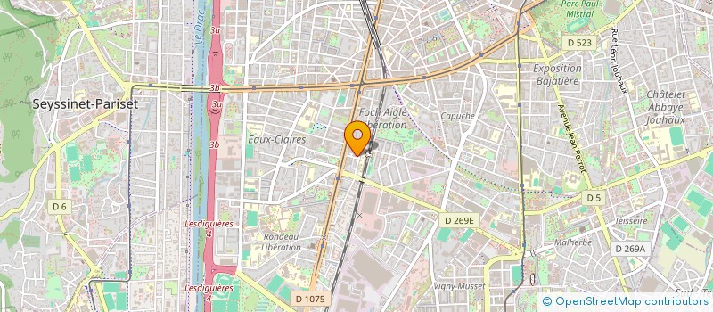 localisation de l'entreprise ASSOCIATION INCAPABLE MAJEUR à GRENOBLE