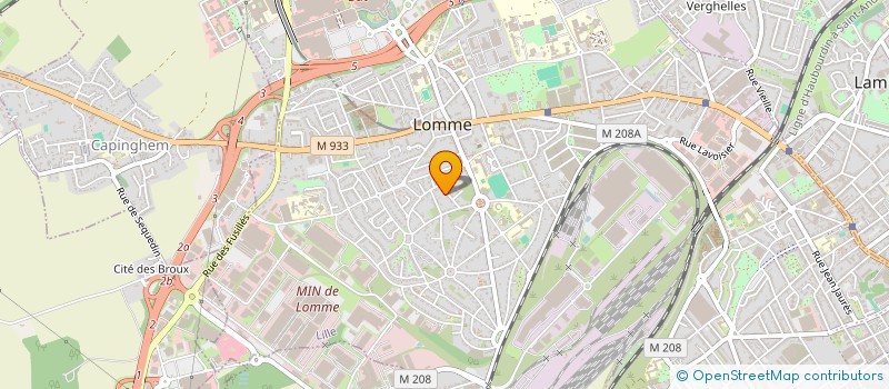 localisation de l'entreprise ASSOCIATION INDECOSA-CGT DE LA CITE DE DELIVRANCE A LOMME à LILLE