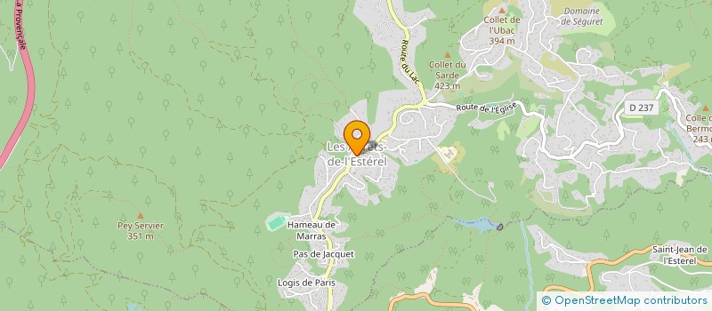 localisation de l'entreprise ASSOCIATION INDEPENDANTE DE PARENTS D'ELEVES 'PARENTS AUTONOMES' (A.I.P.E.)  LES ADRETS-DE-L'ESTEREL